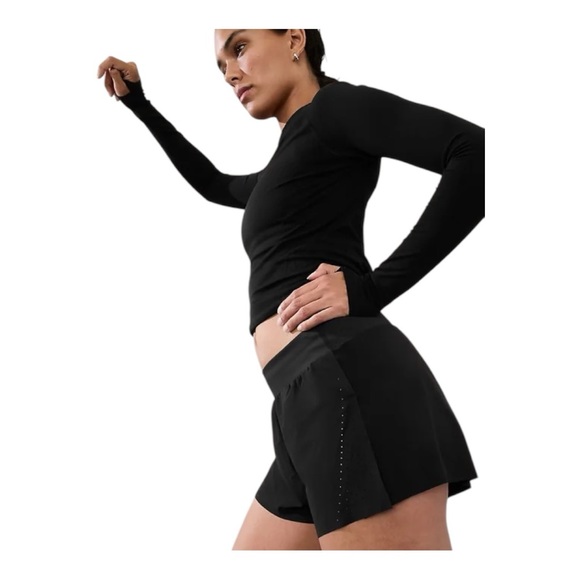 Athleta Fast Route Mid Rise Lasercut Run Short | NWT - Picture 5 of 14